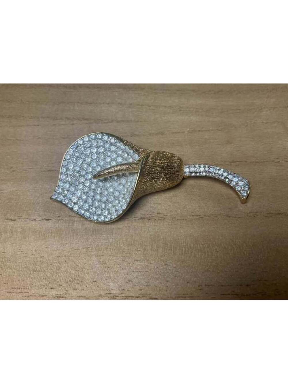 Nolan Miller Calla Lily Rhinestone Brooch